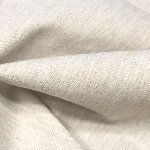 Tissu denim jean toile sergé écru coton et polyester recyclé - tissuspapi