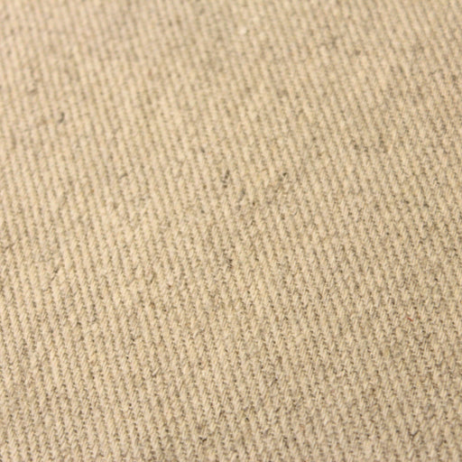 Tissu épais sergé de chanvre & coton, coloris écru naturel - 350gr-m2 - Fabrication française - tissuspapi