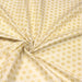 Tissu de coton motif traditionnel japonais géométrique ASANOHA or & blanc - OEKO-TEX® - tissuspapi