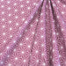 Tissu de coton motif traditionnel japonais des feuilles ASANOHA prune & blanc - Oeko-Tex