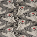 Tissu de coton façon lin la dame au chapeau, élégance et rouge à lèvres - OEKO-TEX® - tissuspapi