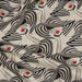 Tissu de coton façon lin la dame au chapeau, élégance et rouge à lèvres - OEKO-TEX® - tissuspapi