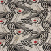 Tissu de coton façon lin la dame au chapeau, élégance et rouge à lèvres - OEKO-TEX® - tissuspapi