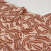 Tissu Microfibre de viscose motif wax crème aux feuilles et oiseaux caramel - COLLECTION ELVIRE - OEKO-TEX® - tissuspapi