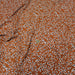 Tissu Microfibre de viscose caramel aux taches léopard noires et blanches - OEKO-TEX® - tissuspapi