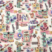 Tissu coton bouquets de fleurs et illustrations du jardin britannique - COLLECTION GARDEN - TissusPapi.com
