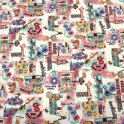 Tissu coton bouquets de fleurs et illustrations du jardin britannique - COLLECTION GARDEN - TissusPapi.com