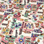 Tissu coton bouquets de fleurs et illustrations du jardin britannique - COLLECTION GARDEN - TissusPapi.com