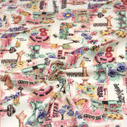 Tissu coton bouquets de fleurs et illustrations du jardin britannique - COLLECTION GARDEN - TissusPapi.com