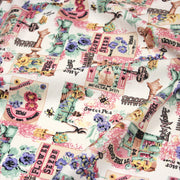 Tissu coton bouquets de fleurs et illustrations du jardin britannique - COLLECTION GARDEN - TissusPapi.com