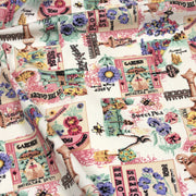 Tissu coton bouquets de fleurs et illustrations du jardin britannique - COLLECTION GARDEN - TissusPapi.com