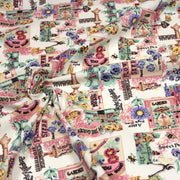 Tissu coton bouquets de fleurs et illustrations du jardin britannique - COLLECTION GARDEN - TissusPapi.com