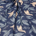 Tissu de coton les colombes de la paix & rameaux d'olivier, bleu & gris lin - OEKO-TEX® - tissuspapi
