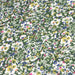 Tissu Microfibre de viscose vert kaki aux fines fleurs blanches jaunes roses et bleues - OEKO-TEX® - tissuspapi