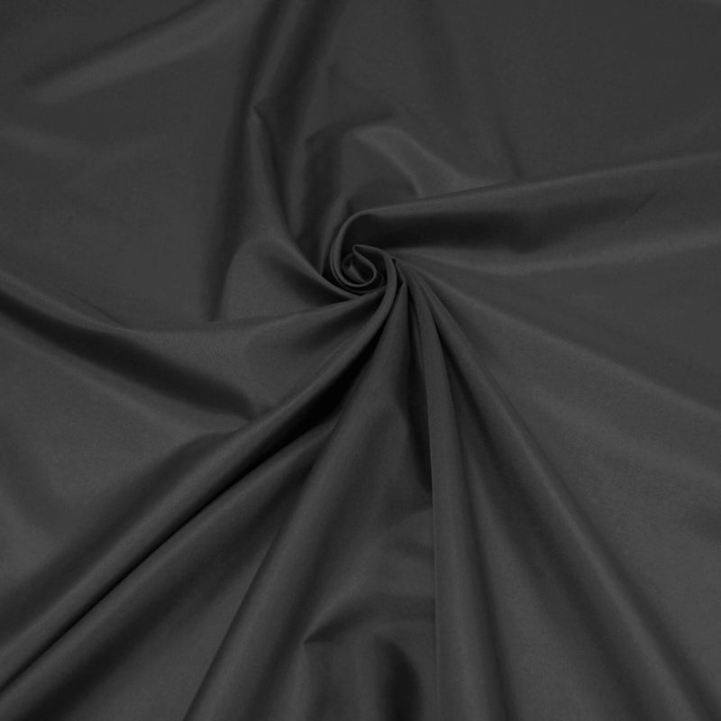 Tissu doublure pongé acetate gris anthracite uni - TissusPapi.com