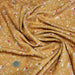 Tissu Microfibre de viscose ocre aux fines fleurs écrues & roses - OEKO-TEX® - tissuspapi