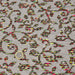 Tissu jacquard gris argenté aux fleurs multicolores - COLLECTION JACQUARD GEORGES - Fabriqué en France - tissuspapi