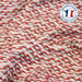 Tissu jacquard faux-uni aux touches rouges, blanches, roses - COLLECTION JACQUARD GEORGES - Fabriqué en France - tissuspapi