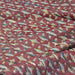 Tissu jacquard bordeaux aux motifs géométriques blancs et multicolores - COLLECTION GEORGES - Fabriqué en France - tissuspapi