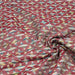 Tissu jacquard bordeaux aux motifs géométriques blancs et multicolores - COLLECTION GEORGES - Fabriqué en France - tissuspapi