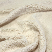 Tissu sherpa mouton : écru uni, vert, gris, camel... - OEKO - TEX - TissusPapi.com