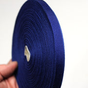 Ruban gros grain bleu roi 10mm - Galette de 50 mètres - Fabrication française - TissusPapi.com