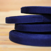 Ruban gros grain bleu roi 10mm - Galette de 50 mètres - Fabrication française - TissusPapi.com