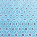 Tissu de coton saki motif traditionnel japonais géométrique ASANOHA bleu d'eau & blanc - Oeko-Tex - tissuspapi