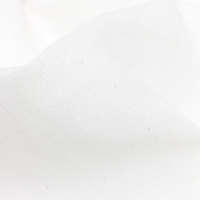 Tissu étamine de coton - Toile à beurre grande largeur - Blanc - Grande largeur 260cm - OEKO-TEX - Fabrication française - tissuspapi