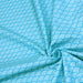 Tissu de coton motif traditionnel japonais vagues SEIGAIHA bleu lagon & blanc - Oeko-Tex