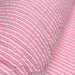 Tissu de coton Seersucker à rayures roses et blanches - tissuspapi