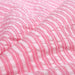 Tissu de coton Seersucker à rayures roses et blanches