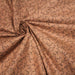 Tissu de coton "Mayfair" : crème foncé, fleurs marrons chocolat