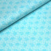 Tissu de coton "Kensington" : fleurs bleues turquoises - COLLECTION PATCHWORK - tissuspapi