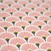 Tissu de coton motif traditionnel japonais aux éventails SENSU roses - Oeko-Tex - tissuspapi