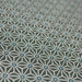 Tissu de coton saki motif traditionnel japonais géométrique ASANOHA vert kaki & blanc - Oeko-Tex - tissuspapi